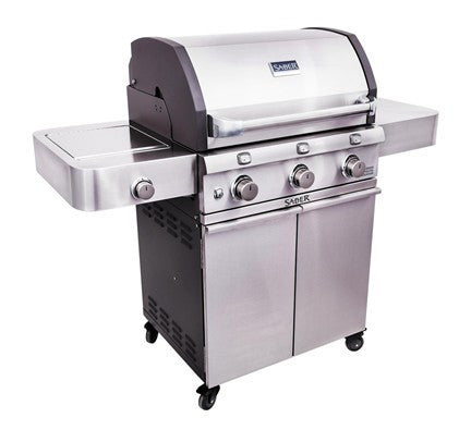 Cast Stainless 3-Burner Gas Grill