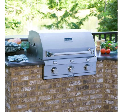 Stainless Steel 3-Burner Built-In Gas Grill