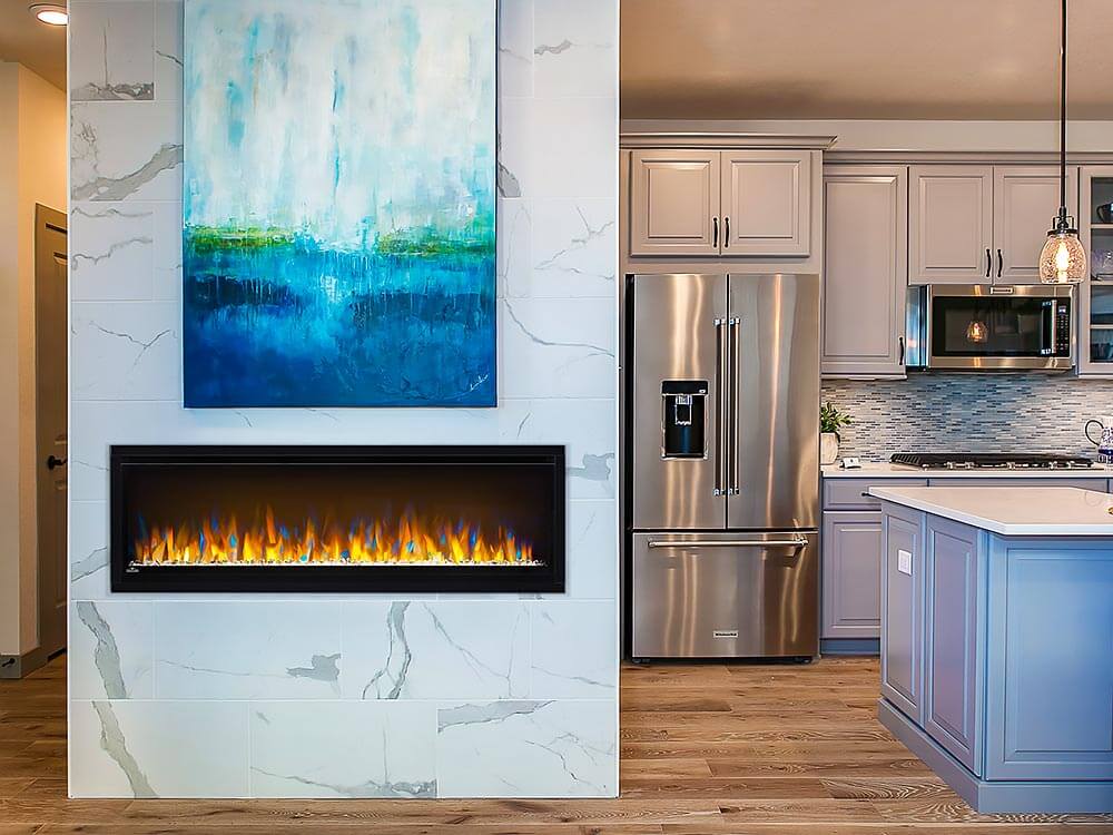 Napoleon 60-In Alluravision Slim Wall Mount Electric Fireplace