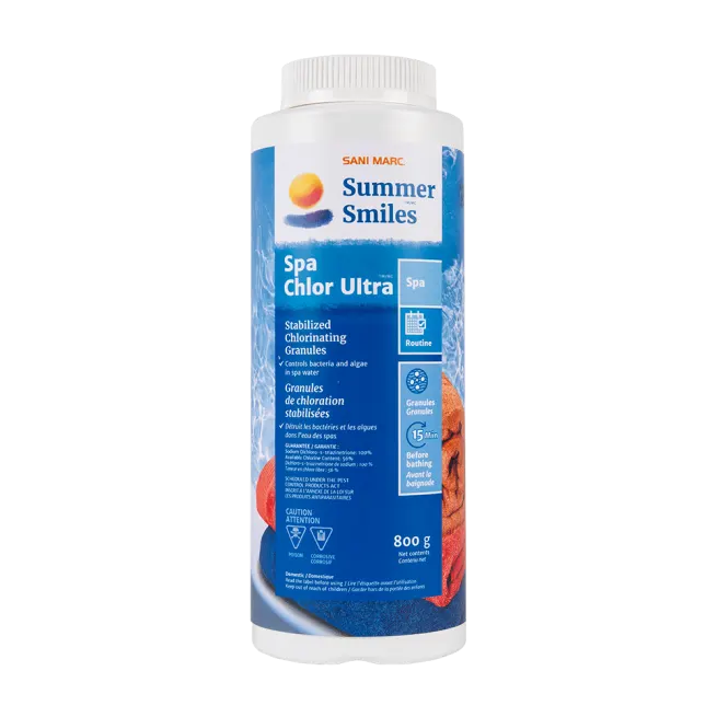 SUMMER SMILES SPA CHLOR ULTRA DCCNA STAB-GRANULES - 800 G