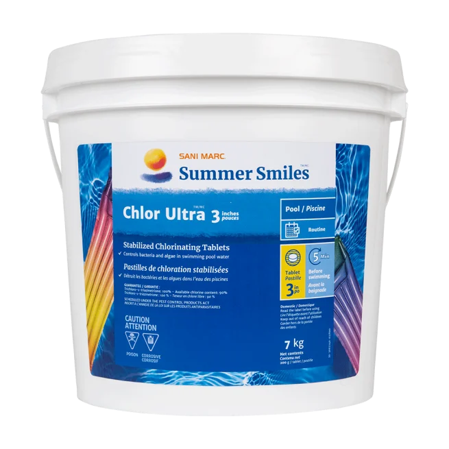 SUMMER SMILES CHLOR ULTRA 3" TAB 200G TCCA- 7 KG