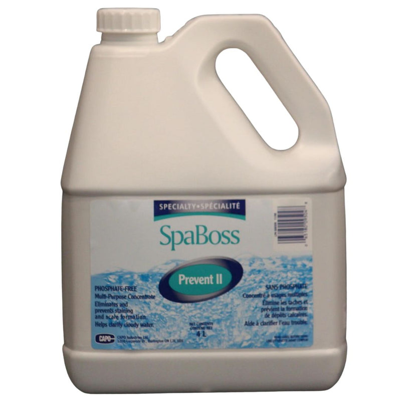 SpaBoss Prevent II 4 Ltr (Phosphate Free Stain & Scale Preventer)