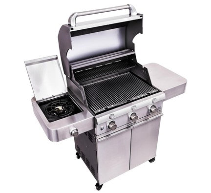 Cast Stainless 3-Burner Gas Grill