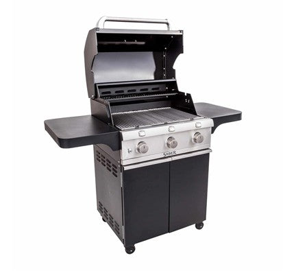 Cast Black 3-Burner Gas Grill
