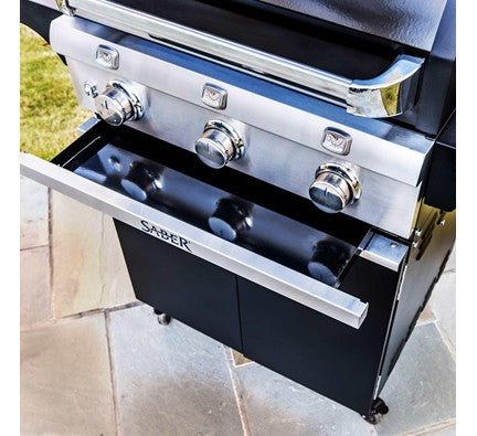 Cast Black 3-Burner Gas Grill