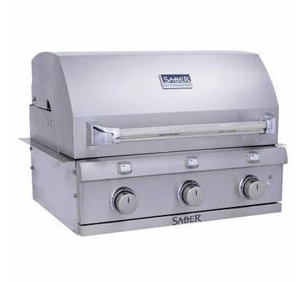 Stainless Steel 3-Burner Built-In Gas Grill