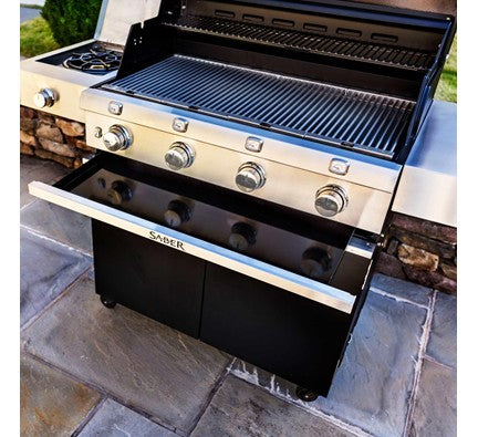 Cast Black 4-Burner Gas Grill