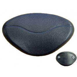 Oval, Warped, Charcoal Pillow
